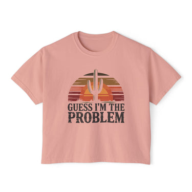 Wallen Guess I'm The Problem Comfort Colors Boxy Cropped Tee - Sunlit Funlit Country Music Tees